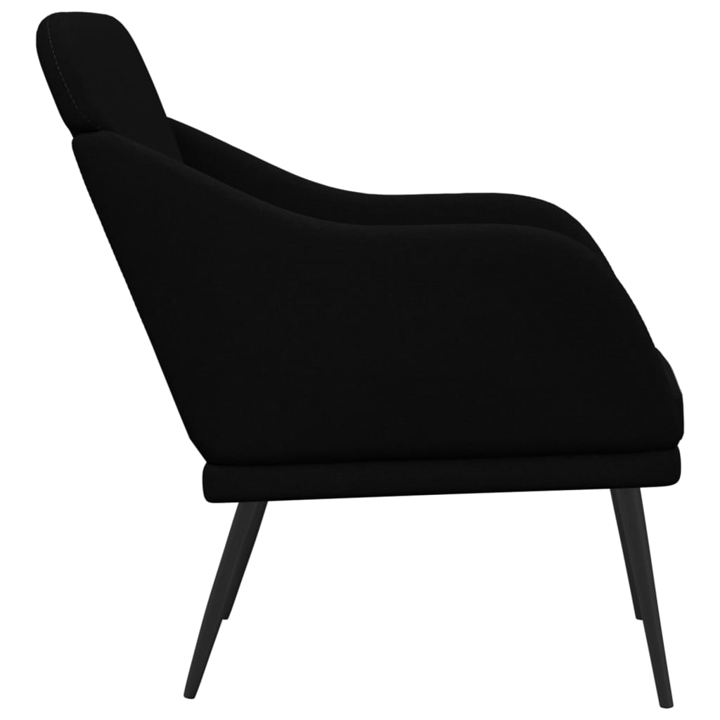 Fauteuil Noir 63x76x80 cm Tissu Fauteuils vidaXL   