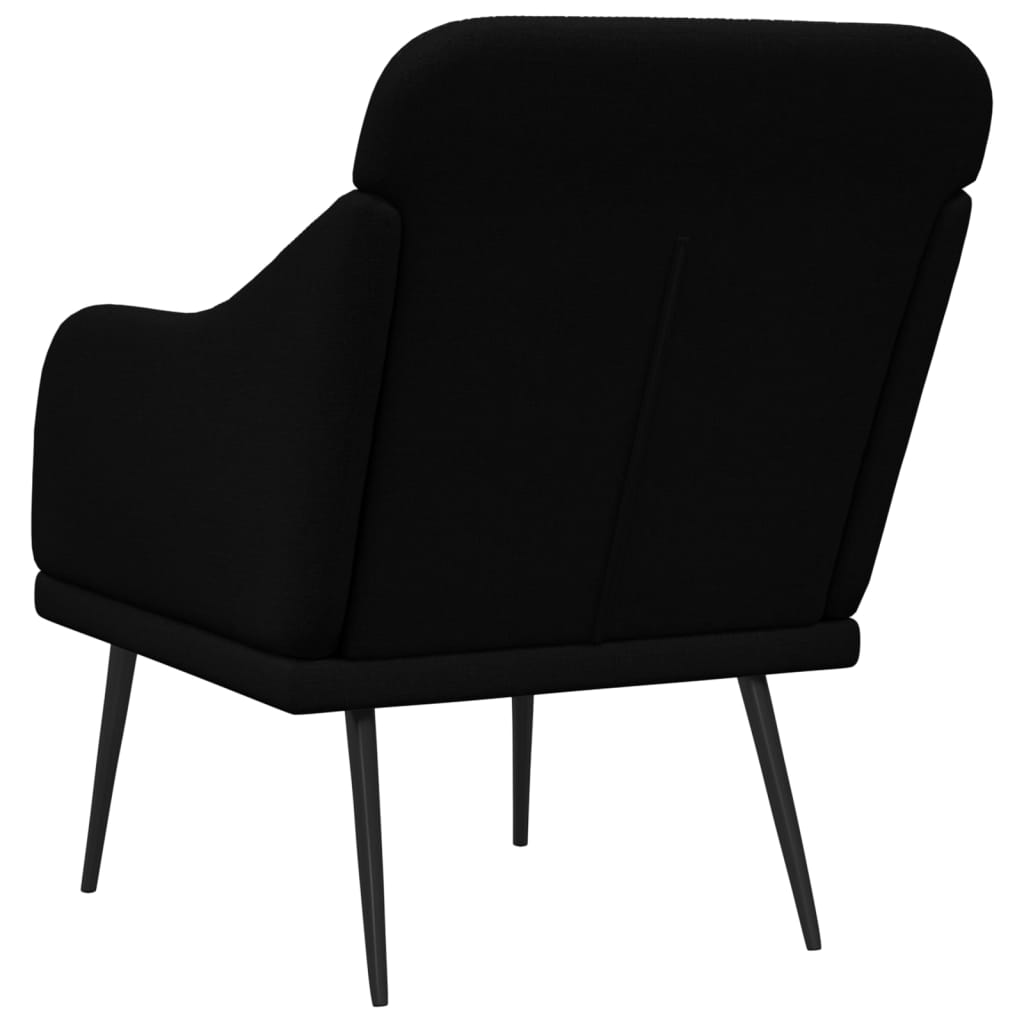 Fauteuil Noir 63x76x80 cm Tissu Fauteuils vidaXL   