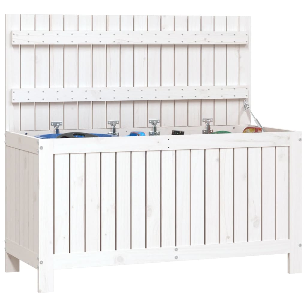 Boîte de rangement de jardin Blanc 115x49x60 cm Bois de pin Coffres de jardin vidaXL   