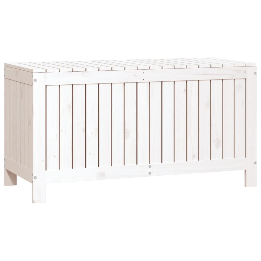 Boîte de rangement de jardin Blanc 115x49x60 cm Bois de pin Coffres de jardin vidaXL   