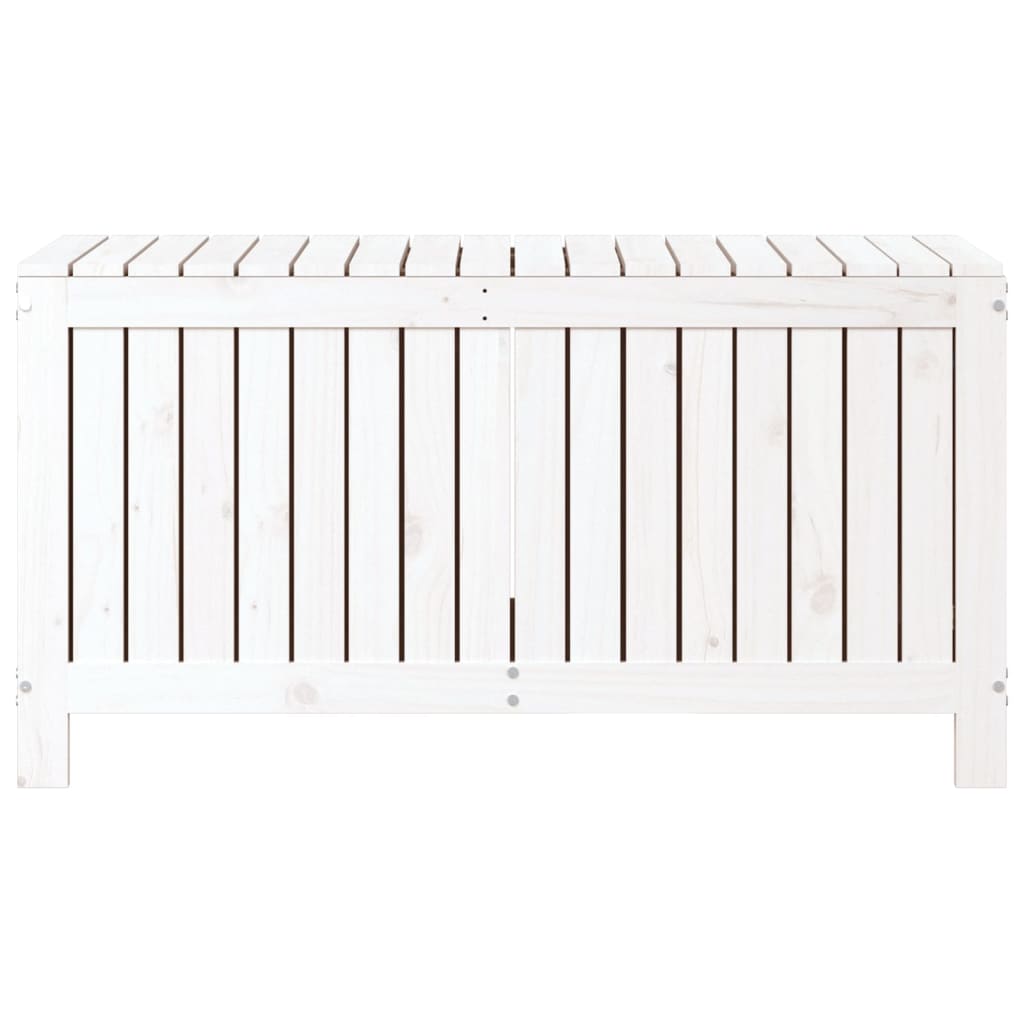 Boîte de rangement de jardin Blanc 115x49x60 cm Bois de pin Coffres de jardin vidaXL   