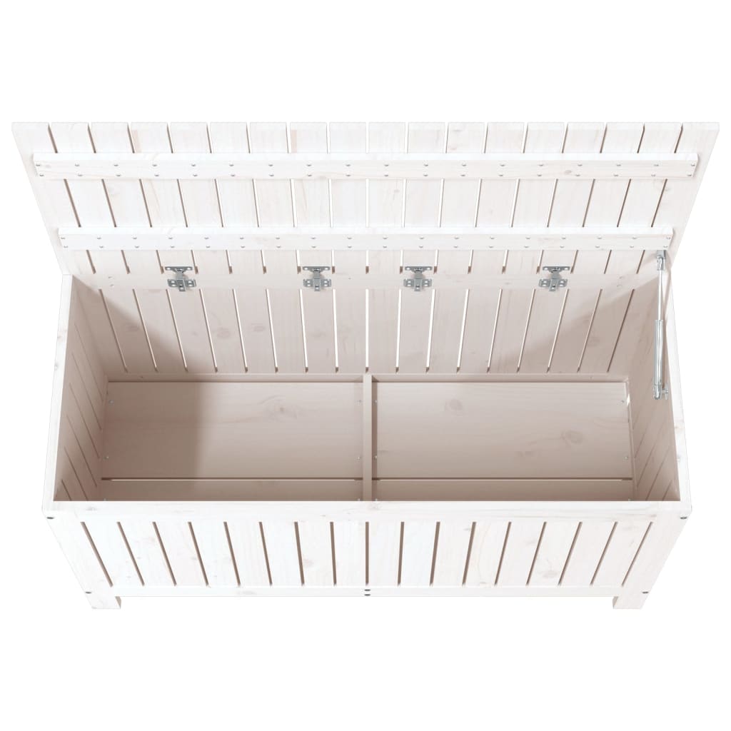 Boîte de rangement de jardin Blanc 115x49x60 cm Bois de pin Coffres de jardin vidaXL   