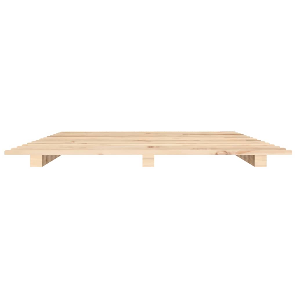 Cadre de lit 120x190 cm Bois de pin massif Lits & cadres de lit vidaXL   