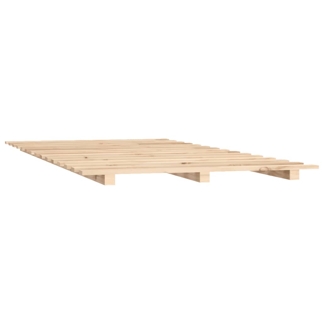 Cadre de lit 140x190 cm bois de pin massif Lits & cadres de lit vidaXL   