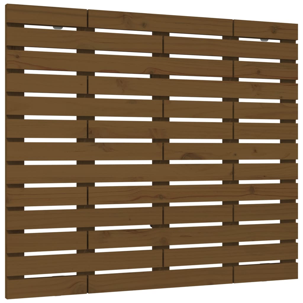 Tête de lit murale Marron miel 106x3x91,5 cm Bois massif de pin Têtes et pieds de lit vidaXL   