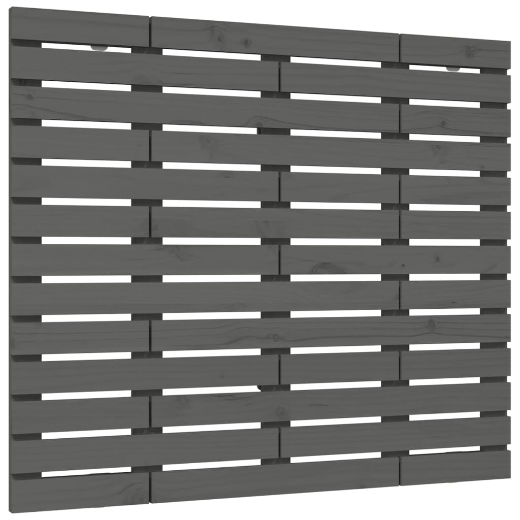 Tête de lit murale Gris 96x3x91,5 cm Bois massif de pin Têtes et pieds de lit vidaXL   