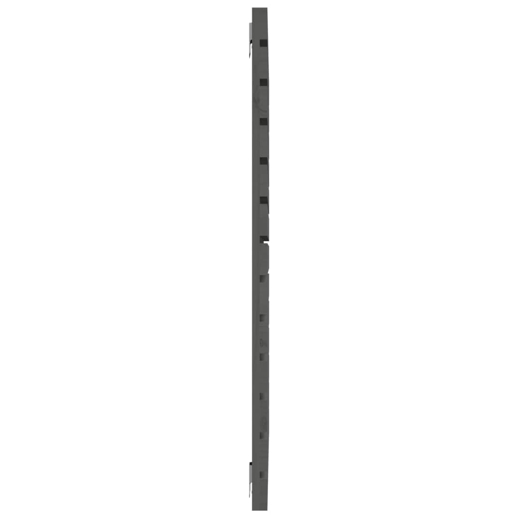 Tête de lit murale Gris 126x3x91,5 cm Bois massif de pin Têtes et pieds de lit vidaXL   