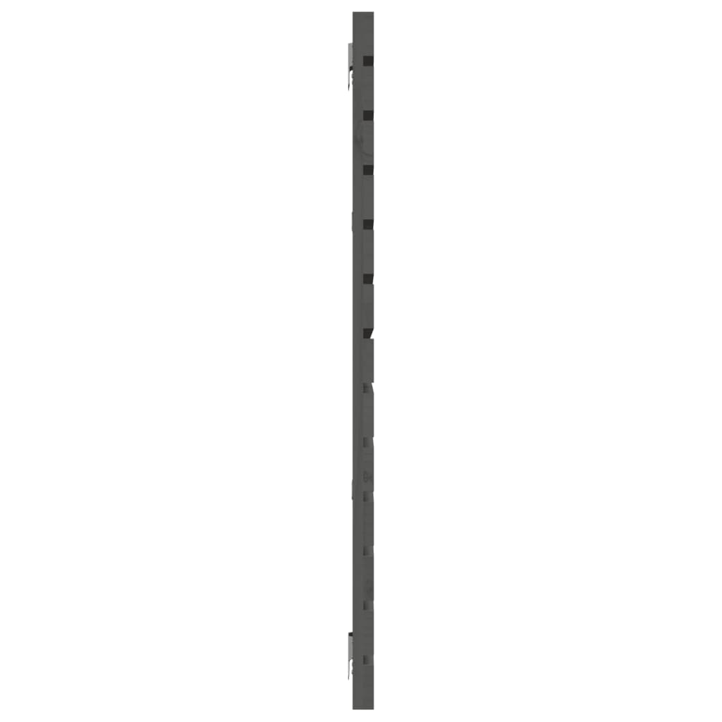 Tête de lit murale Gris 156x3x91,5 cm Bois massif de pin Têtes et pieds de lit vidaXL   