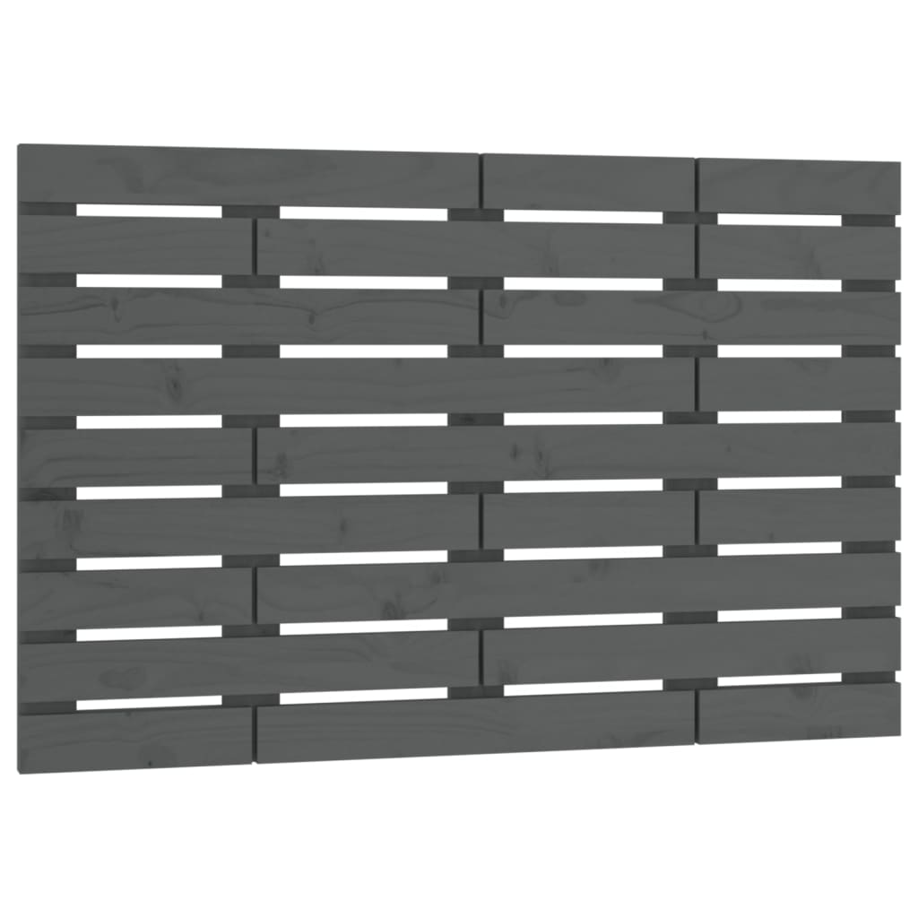 Tête de lit murale Gris 106x3x63 cm Bois massif de pin Têtes et pieds de lit vidaXL   