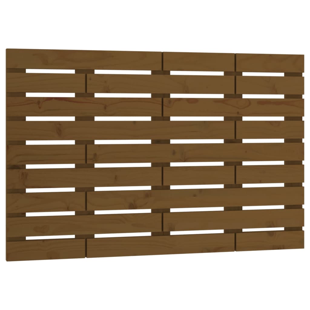 Tête de lit murale Marron miel 106x3x63 cm Bois massif de pin Têtes et pieds de lit vidaXL   