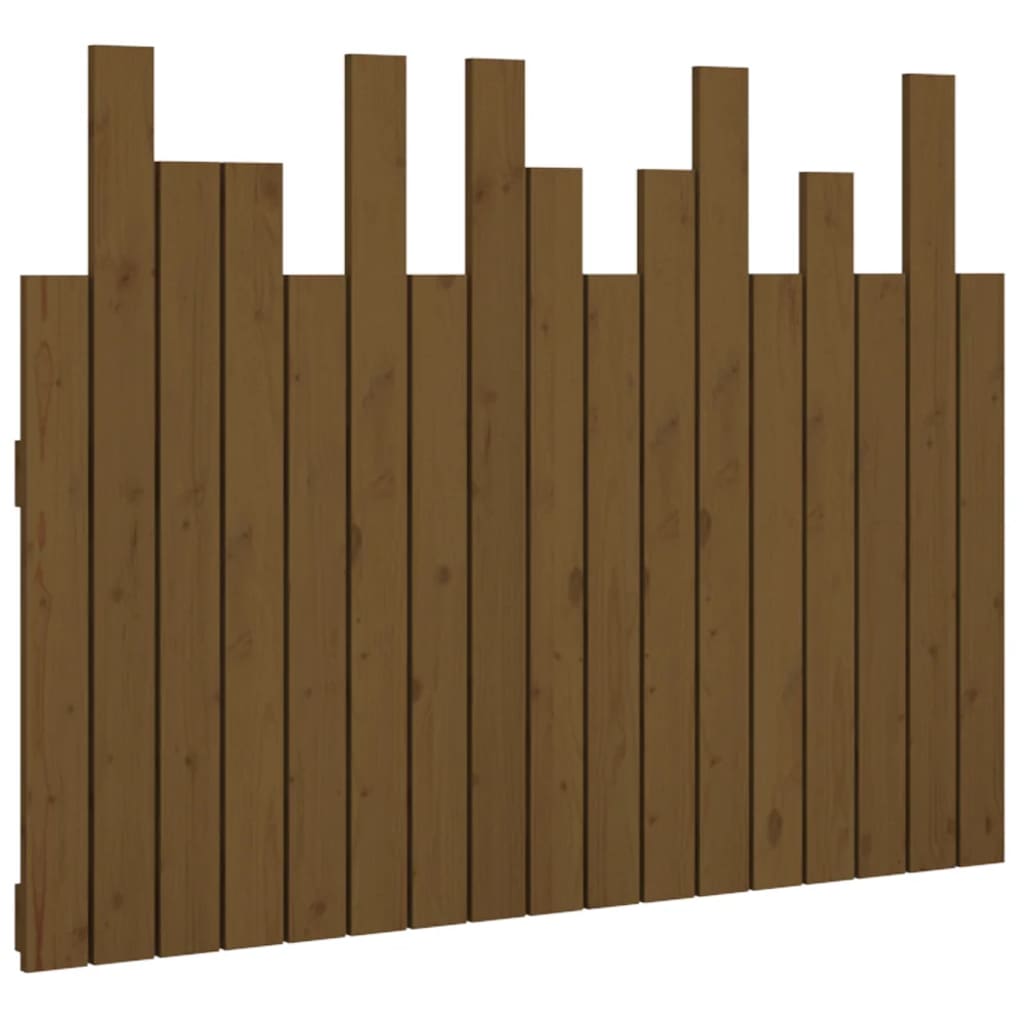 Tête de lit murale Marron miel 108x3x80 cm Bois massif de pin Têtes et pieds de lit vidaXL   