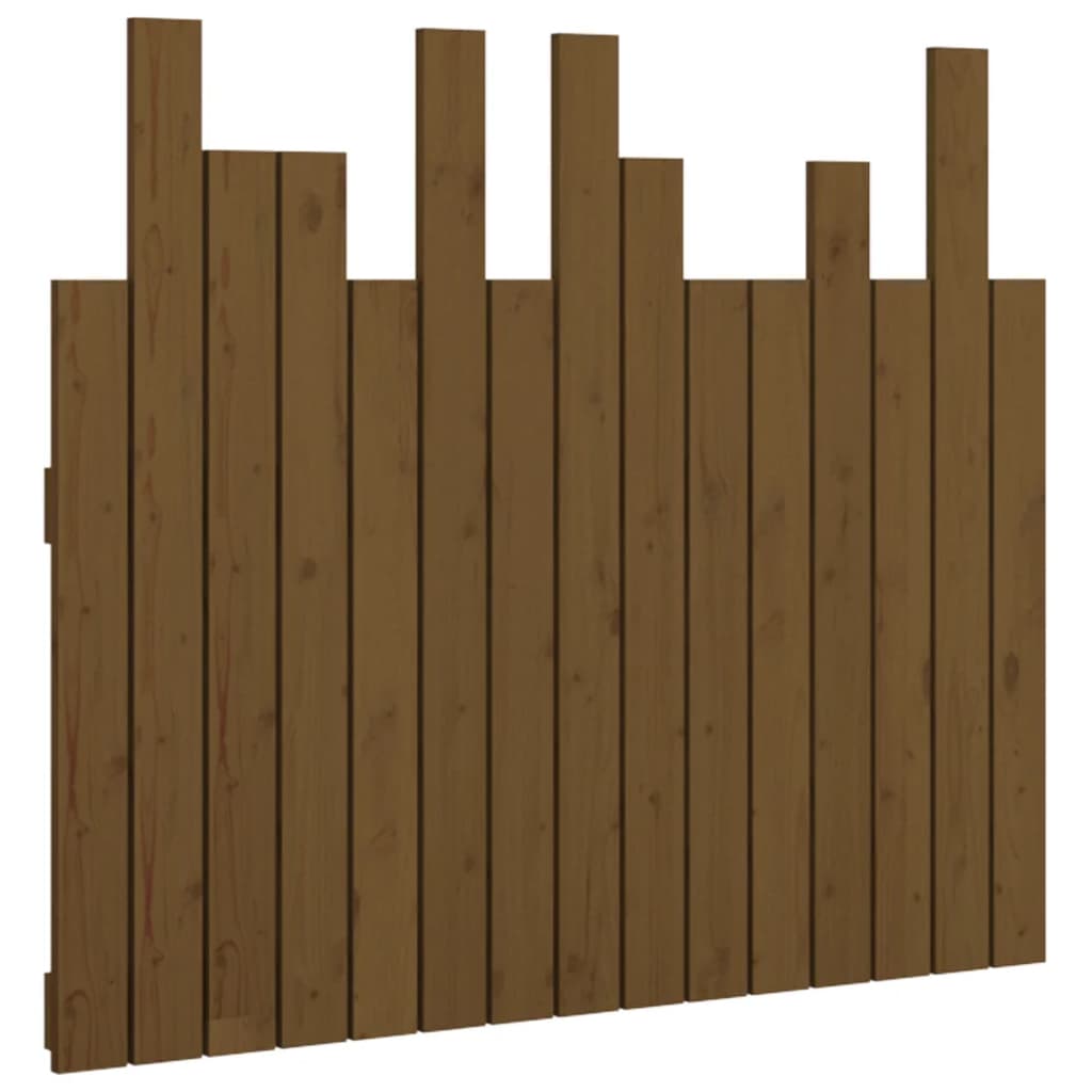 Tête de lit murale Marron miel 95,5x3x80 cm Bois massif de pin Têtes et pieds de lit vidaXL   