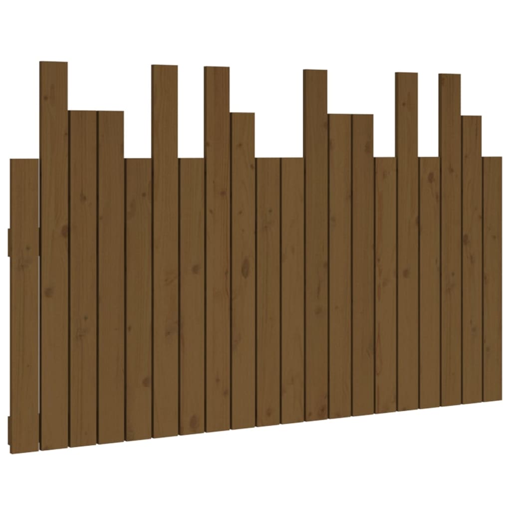 Tête de lit murale Marron miel 127,5x3x80 cm Bois massif de pin Têtes et pieds de lit vidaXL   