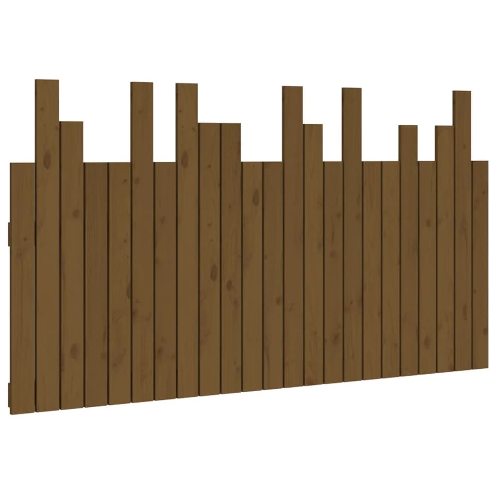 Tête de lit murale Marron miel 146,5x3x80 cm Bois massif de pin Têtes et pieds de lit vidaXL   