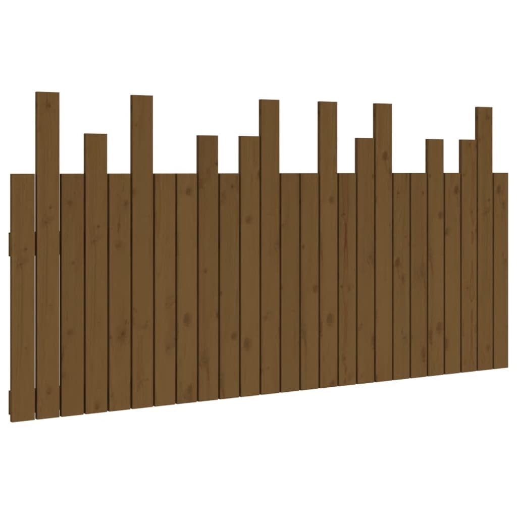 Tête de lit murale Marron miel 159,5x3x80 cm Bois massif de pin Têtes et pieds de lit vidaXL   