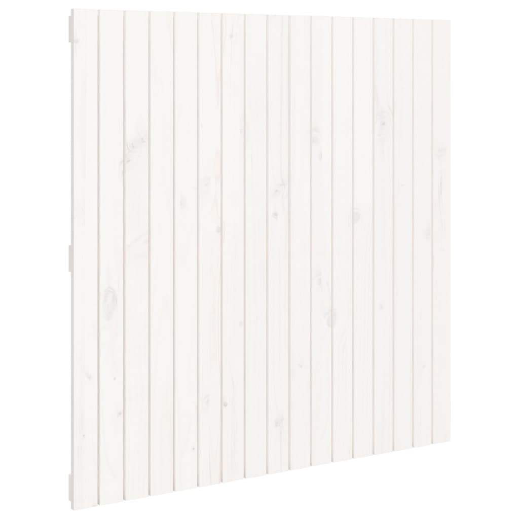 Tête de lit murale Blanc 108x3x110 cm Bois massif de pin Têtes et pieds de lit vidaXL   