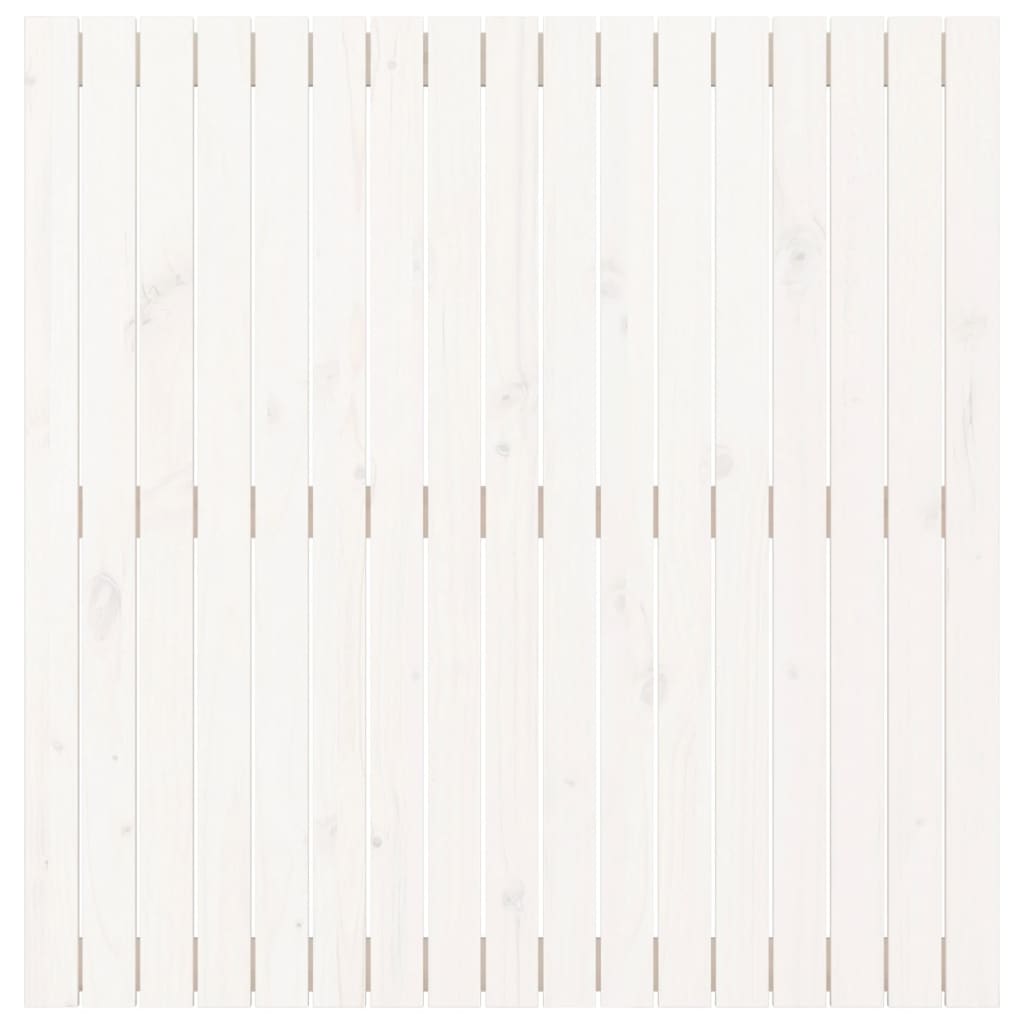 Tête de lit murale Blanc 108x3x110 cm Bois massif de pin Têtes et pieds de lit vidaXL   