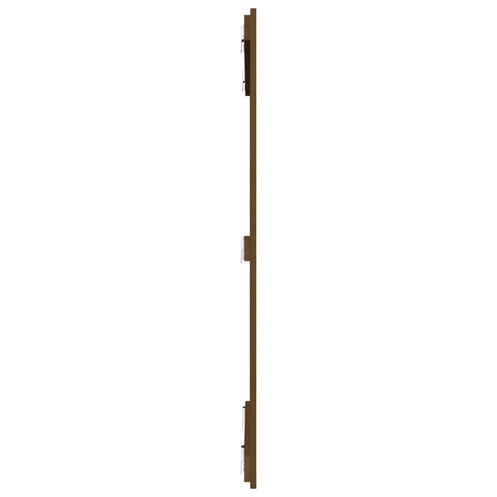 Tête de lit murale Marron miel 108x3x110 cm Bois massif de pin Têtes et pieds de lit vidaXL   