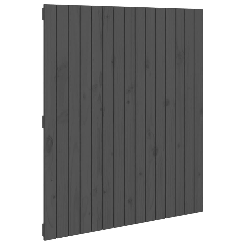 Tête de lit murale Gris 95,5x3x110 cm Bois massif de pin Têtes et pieds de lit vidaXL   