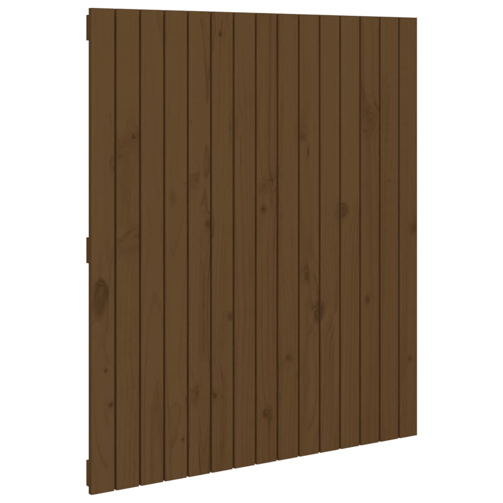 Tête de lit murale Marron miel 95,5x3x110 cm Bois massif de pin Têtes et pieds de lit vidaXL   