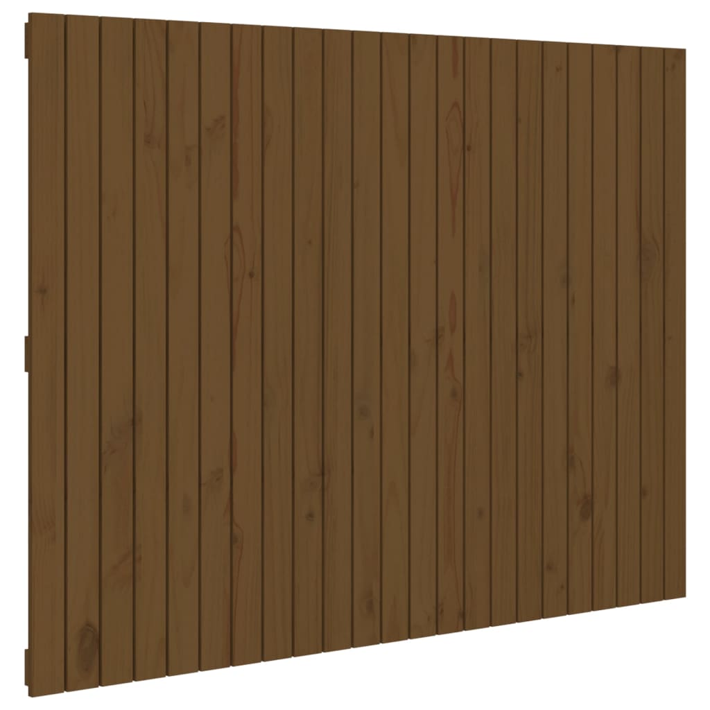 Tête de lit murale Marron miel 146,5x3x110cm Bois massif de pin Têtes et pieds de lit vidaXL   