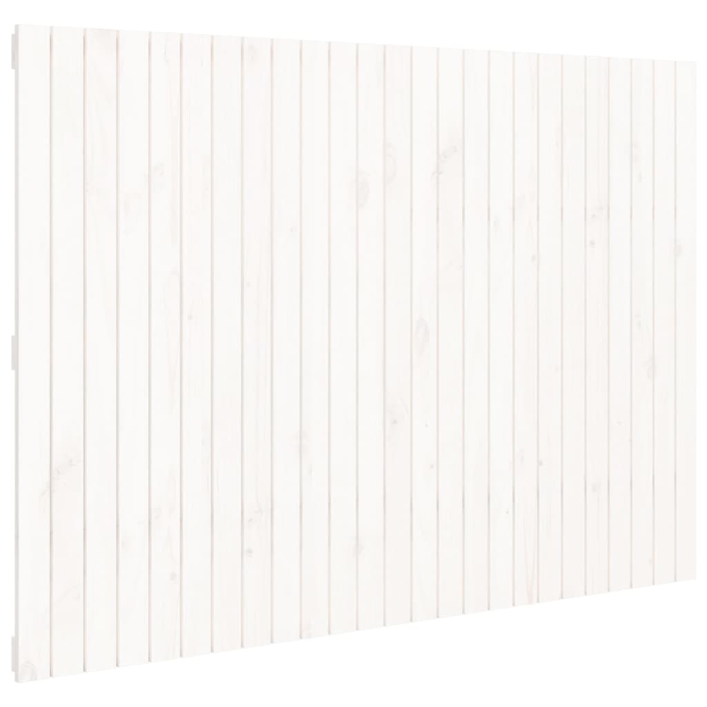 Tête de lit murale Blanc 159,5x3x110 cm Bois massif de pin Têtes et pieds de lit vidaXL   