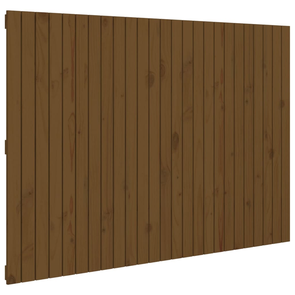 Tête de lit murale Marron miel 159,5x3x110cm Bois massif de pin Têtes et pieds de lit vidaXL   