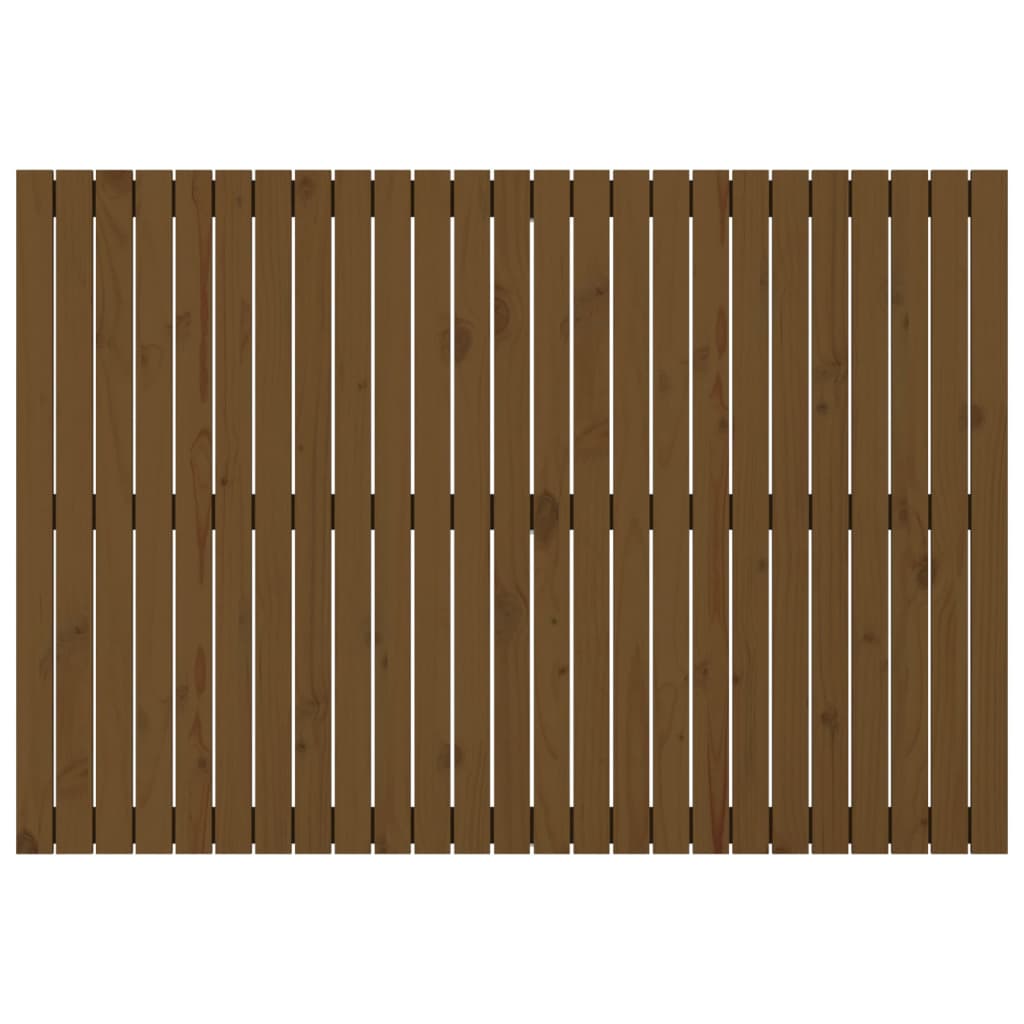 Tête de lit murale Marron miel 159,5x3x110cm Bois massif de pin Têtes et pieds de lit vidaXL   