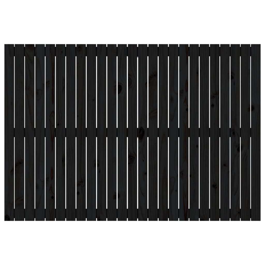 Tête de lit murale Noir 159,5x3x110 cm Bois massif de pin Têtes et pieds de lit vidaXL   