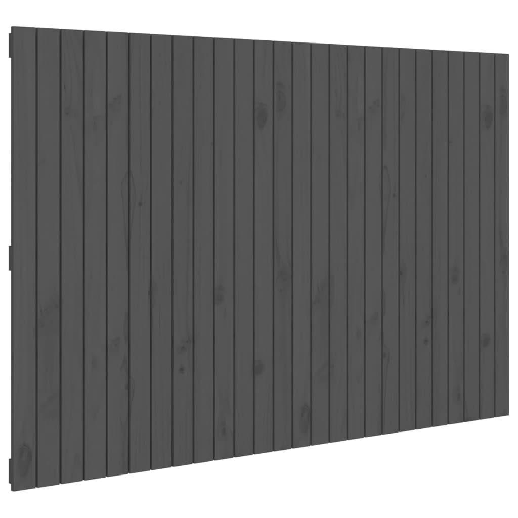 Tête de lit murale Gris 166x3x110 cm Bois massif de pin Têtes et pieds de lit vidaXL   