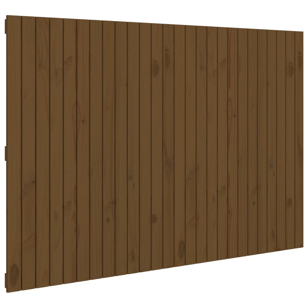 Tête de lit murale Marron miel 166x3x110 cm Bois massif de pin Têtes et pieds de lit vidaXL   