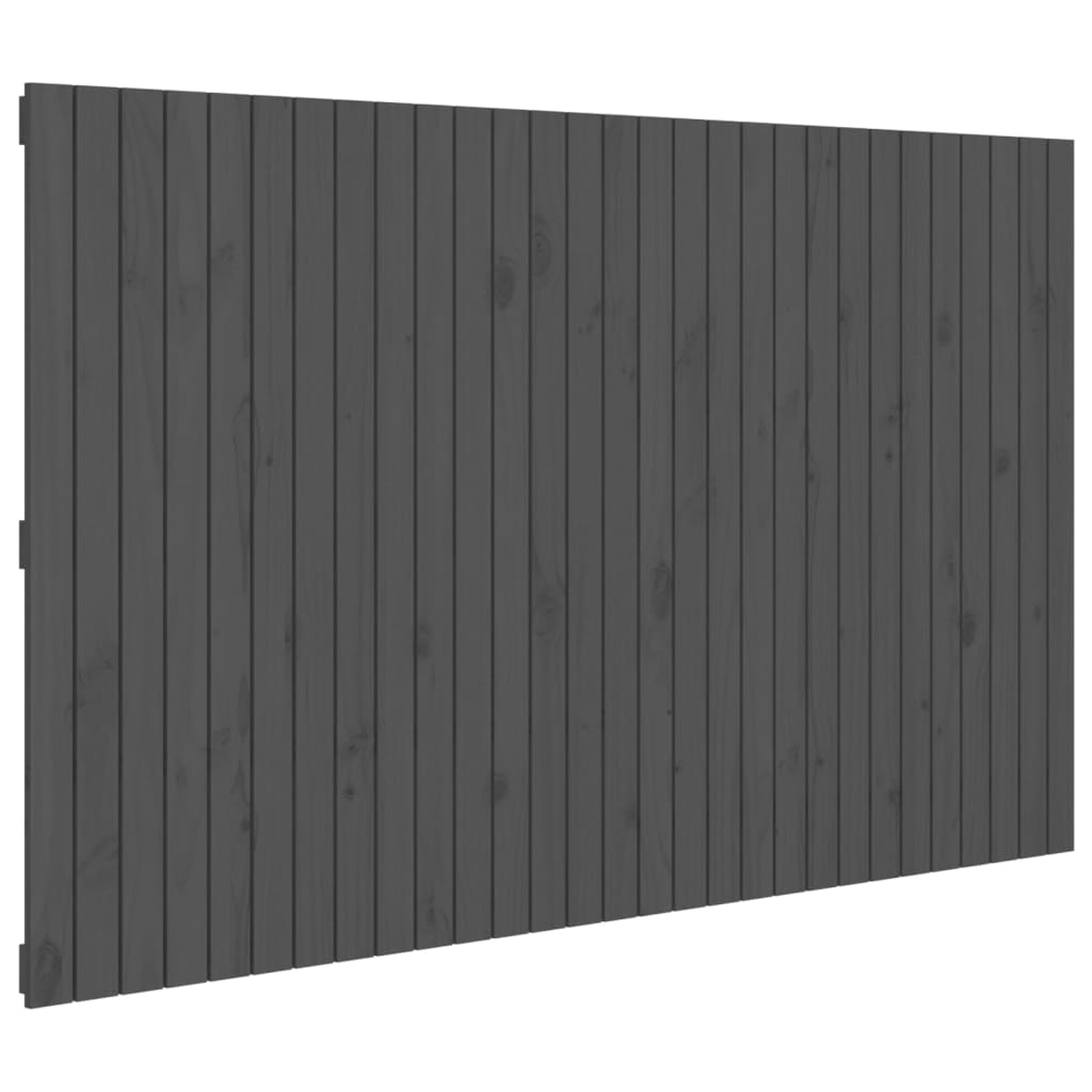 Tête de lit murale Gris 185x3x110 cm Bois massif de pin Têtes et pieds de lit vidaXL   