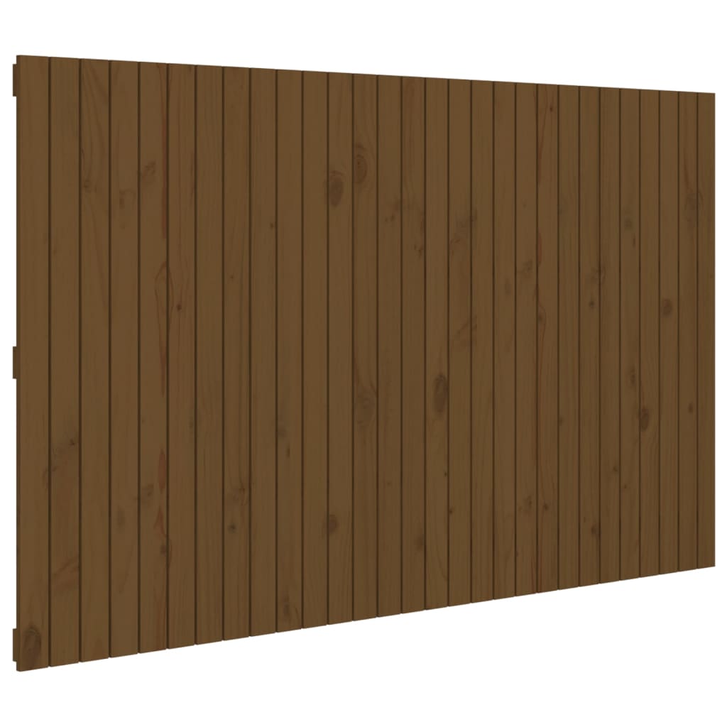 Tête de lit murale Marron miel 185x3x110 cm Bois massif de pin Têtes et pieds de lit vidaXL   