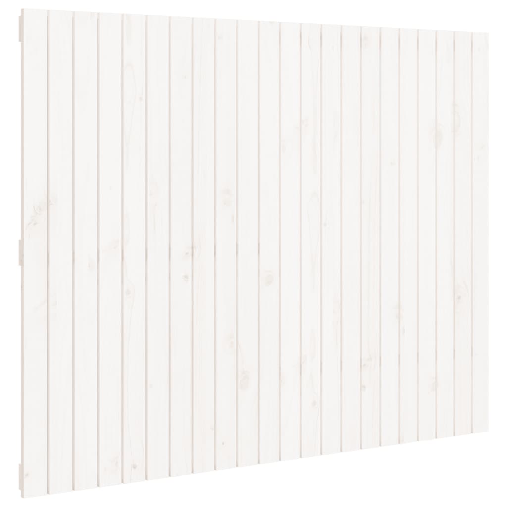 Tête de lit murale Blanc 140x3x110 cm Bois massif de pin Têtes et pieds de lit vidaXL   