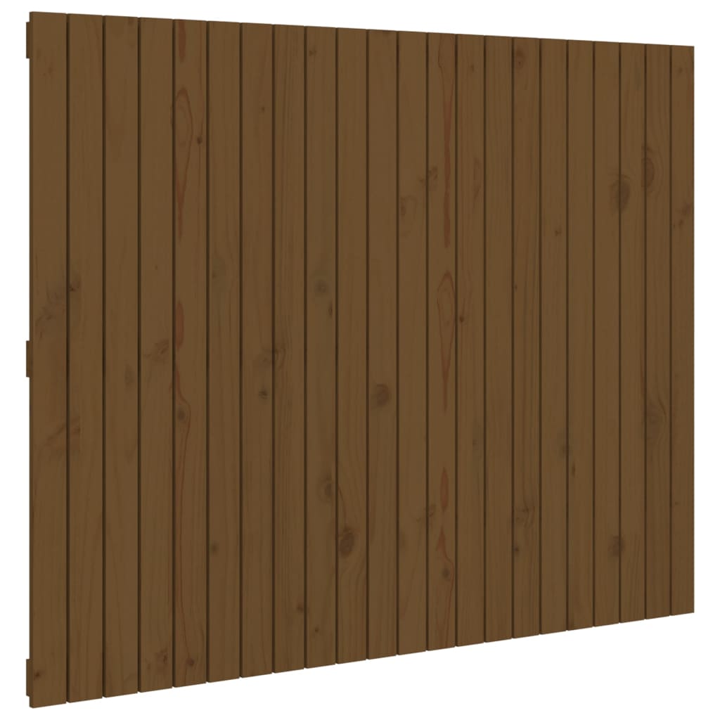 Tête de lit murale Marron miel 140x3x110 cm Bois massif de pin Têtes et pieds de lit vidaXL   