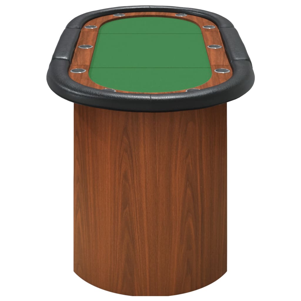 Table de poker 10 joueurs Vert 160x80x75 cm Tables de poker & de jeux vidaXL   