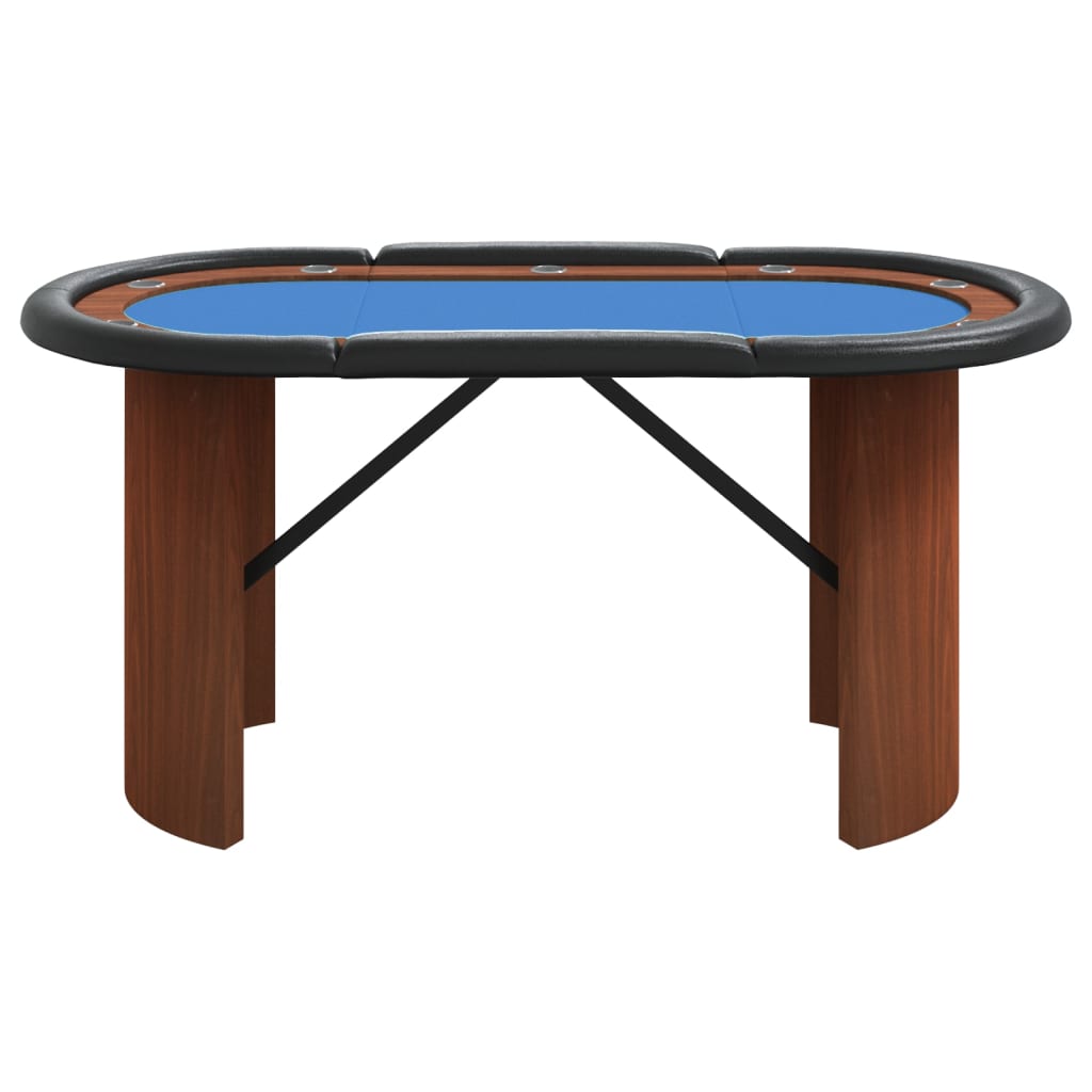 Table de poker 10 joueurs Bleu 160x80x75 cm Tables de poker & de jeux vidaXL   