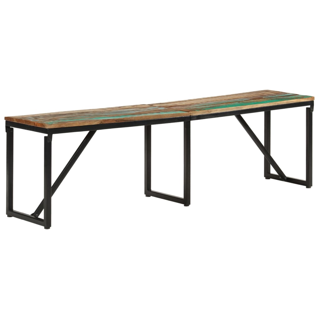 Banc 160x35x46 cm Bois massif de récupération Bancs coffres vidaXL   