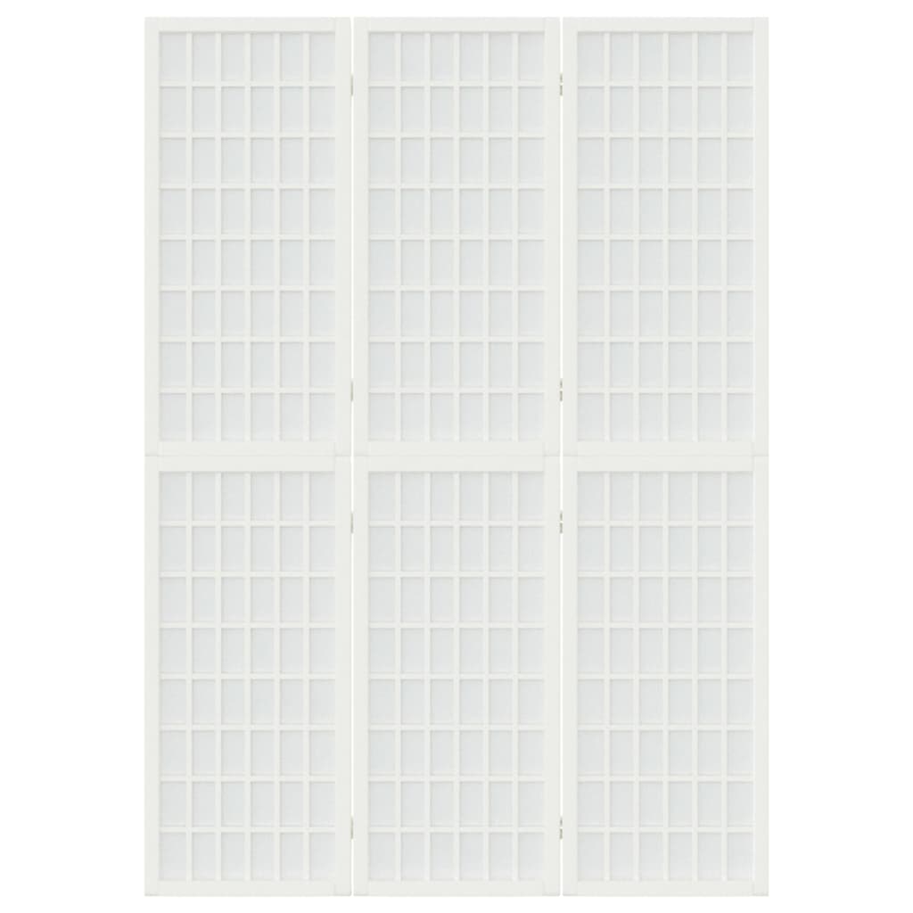 Cloison de séparation pliable 3 panneaux 120x170 cm Blanc Séparateurs de pièces vidaXL