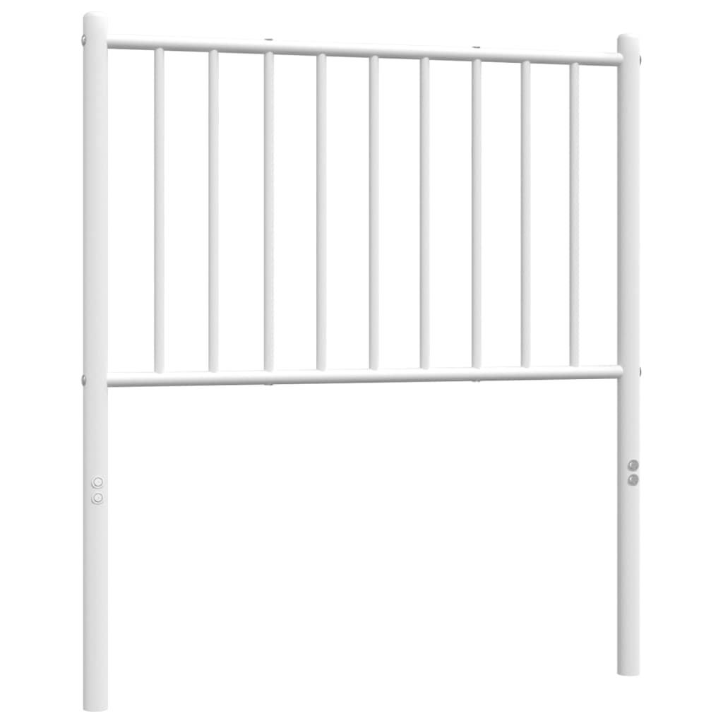 Tête de lit métal blanc 80 cm Têtes et pieds de lit vidaXL   