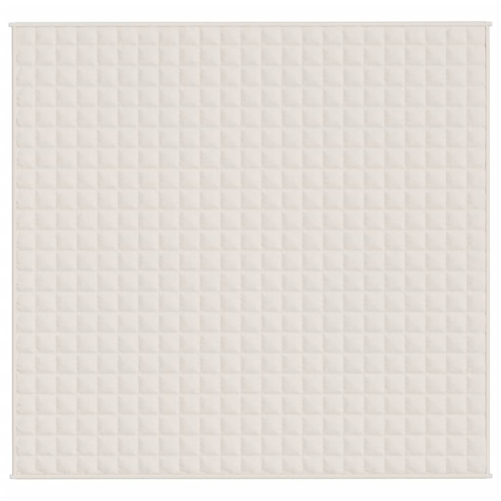 Couverture lestée Crème clair 220x240 cm 11 kg Tissu Couvertures vidaXL   