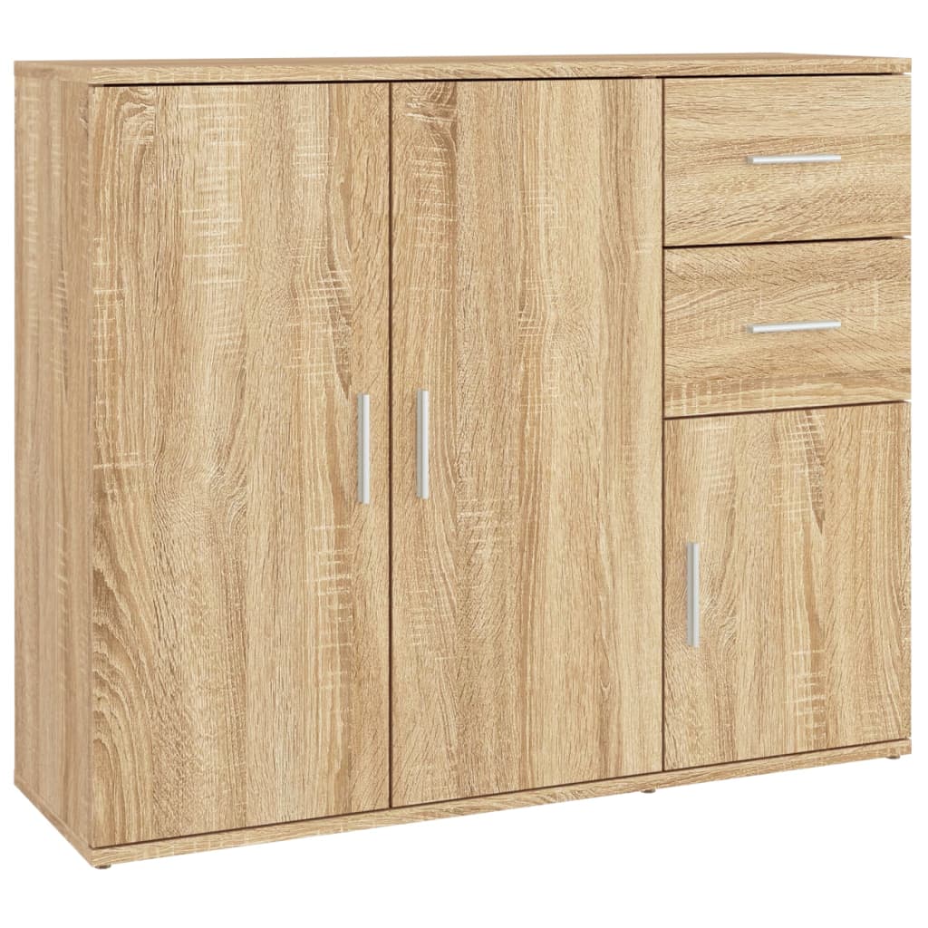 Buffet Chêne sonoma 91x29,5x75 cm Bois d'ingénierie - Xios Store SNC