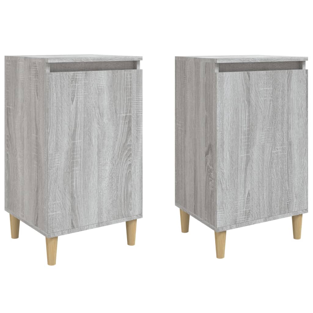 Tables de chevet 2 pcs sonoma gris 40x35x70cm bois d'ingénierie Tables de chevet vidaXL   