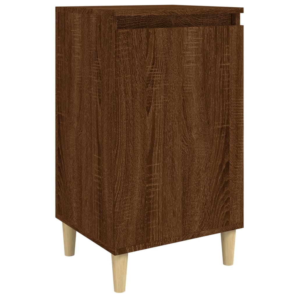 Table de chevet chêne marron 40x35x70 cm bois d'ingénierie Tables de chevet vidaXL   