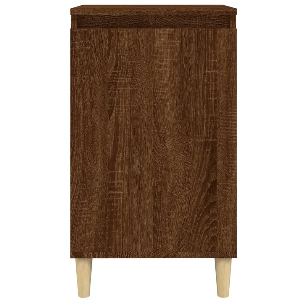 Table de chevet chêne marron 40x35x70 cm bois d'ingénierie Tables de chevet vidaXL   