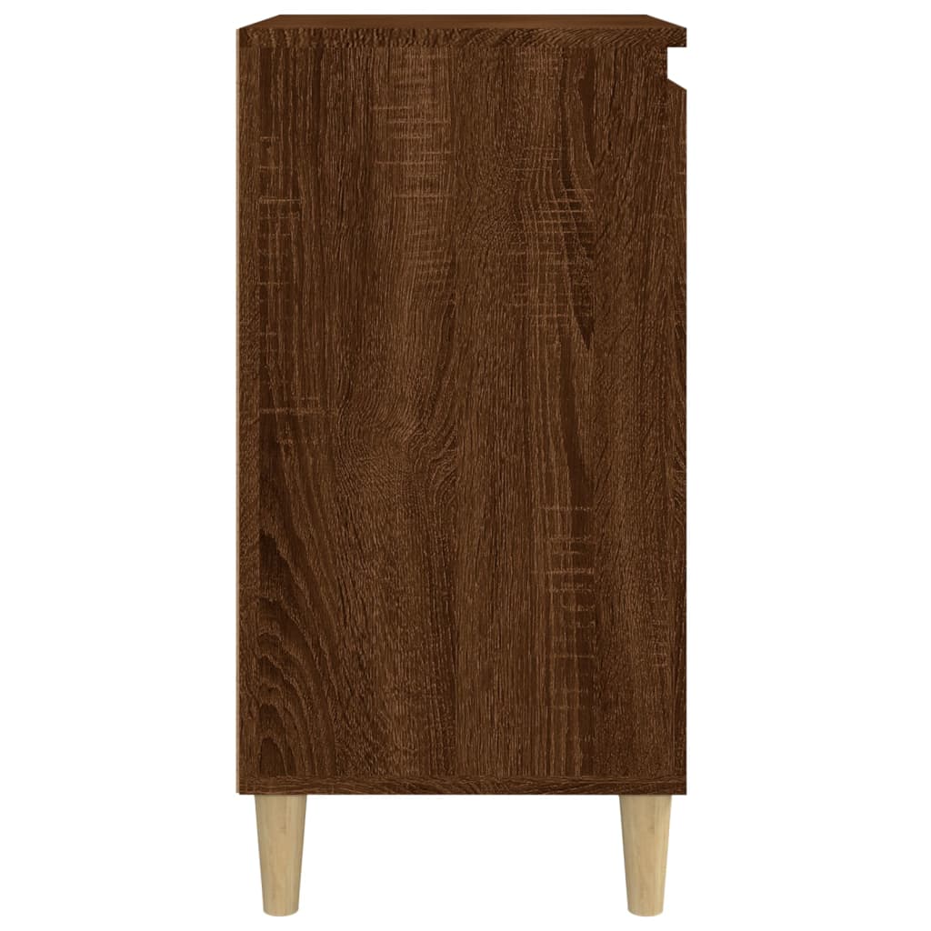 Table de chevet chêne marron 40x35x70 cm bois d'ingénierie Tables de chevet vidaXL   