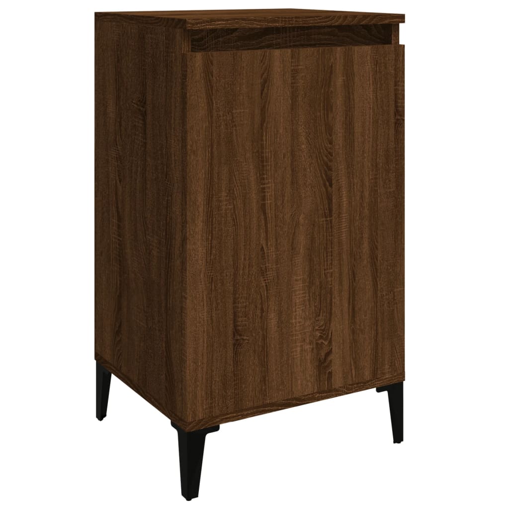 Table de chevet chêne marron 40x35x70 cm bois d'ingénierie Tables de chevet vidaXL   