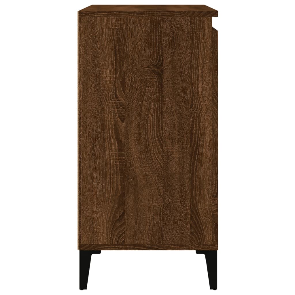 Table de chevet chêne marron 40x35x70 cm bois d'ingénierie Tables de chevet vidaXL   