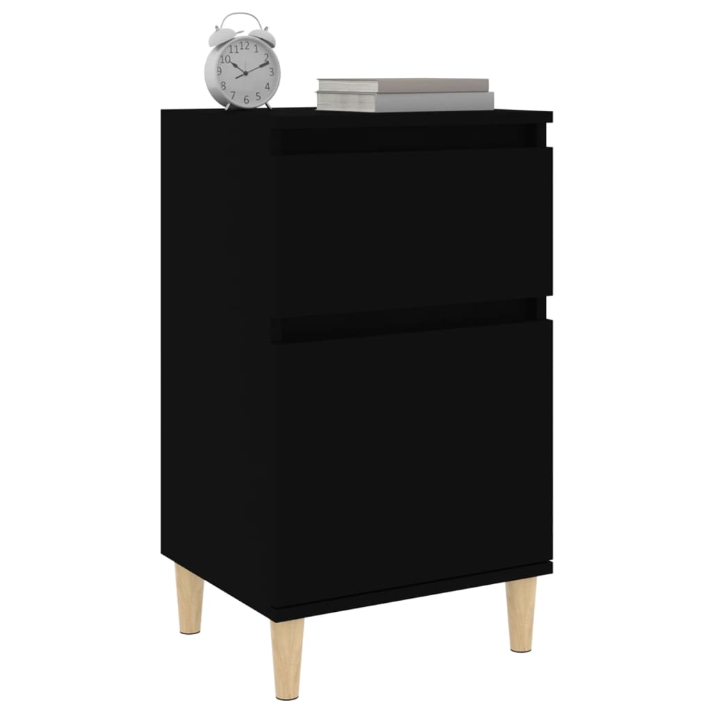 Table de chevet noir 40x35x70 cm Tables de chevet vidaXL   