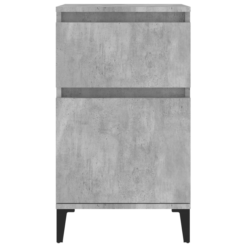 Tables de chevet 2 pcs gris béton 40x35x70 cm Tables de chevet vidaXL   